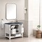 James Martin Vanities Breckenridge 36in Single Vanity, Bright White w/ 3 CM Charcoal Soapstone Top 330-V36-BW-3CSP - alternate 5